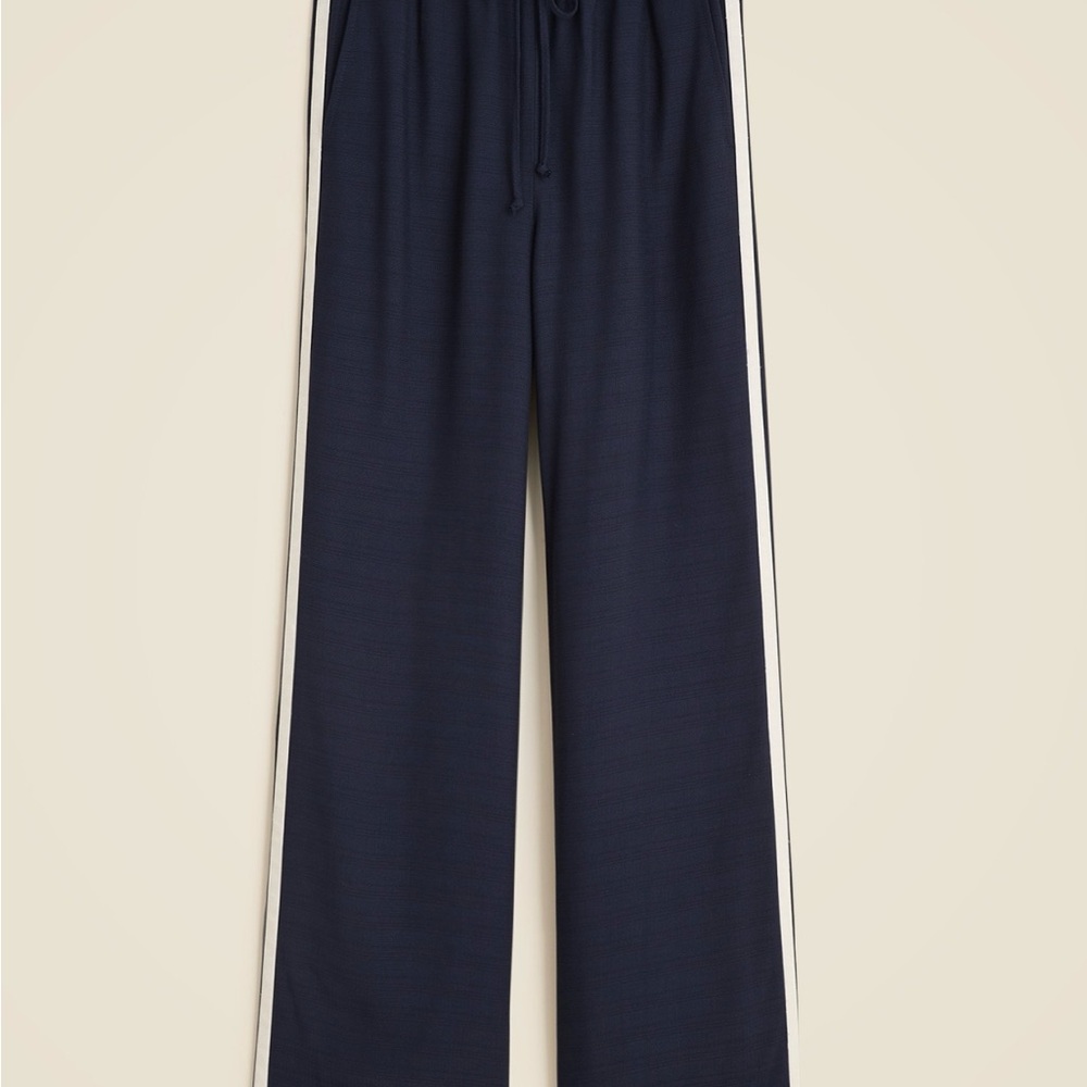 NWT Jcrew Stratus Side Stripe Pant in Luster Canvas